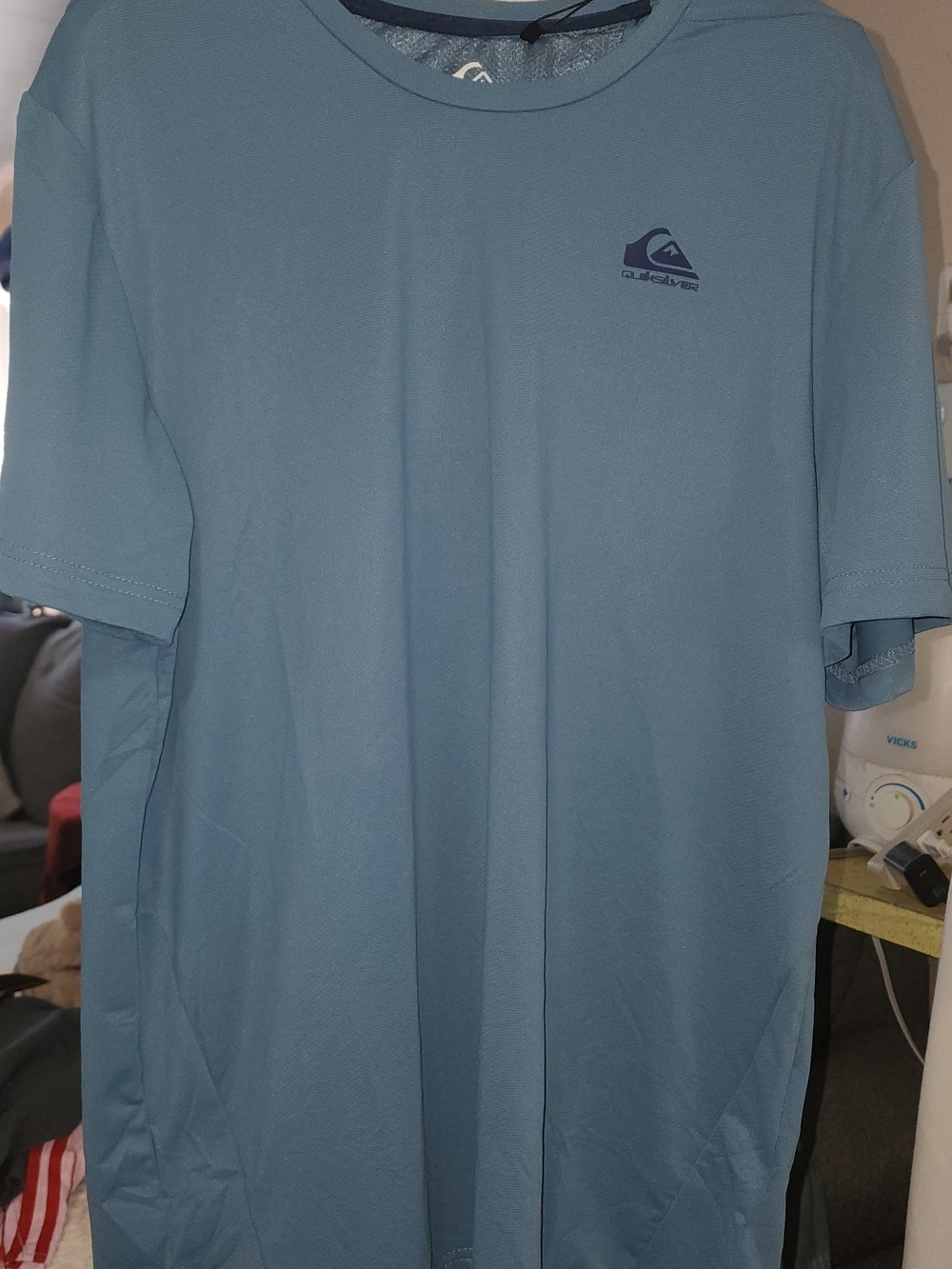 Quiksilver Men’s Slate Blue Short-Sleeve Crew Tee Sz Medium NWT